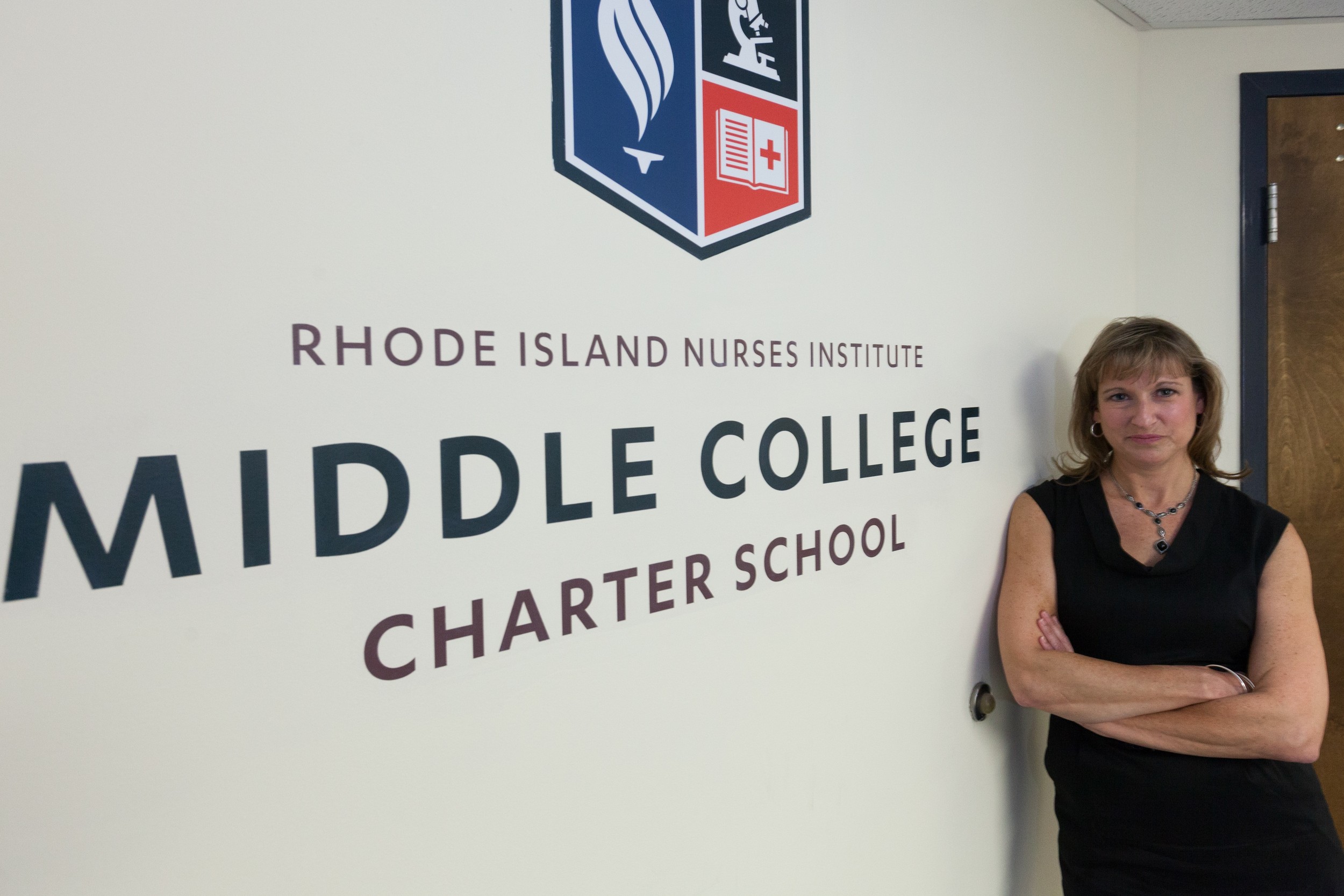Pamela McCue, CEO of the R.I. Nurses Institute Middle College Charter School, leads an innovative public charter school with 272 students, with the goal of creating an educational pathway to a career in nursing.